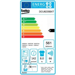 DCU8235BXT, 8 kg Condenseur Sèche-linge